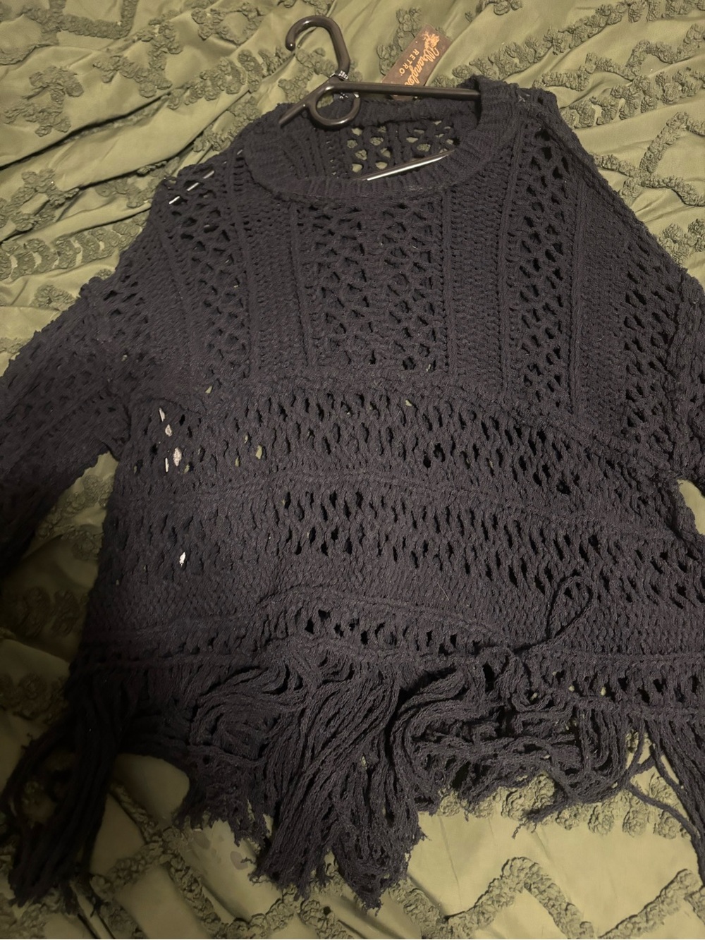 Wrangler Retro Boho Crochet Top/ Dress